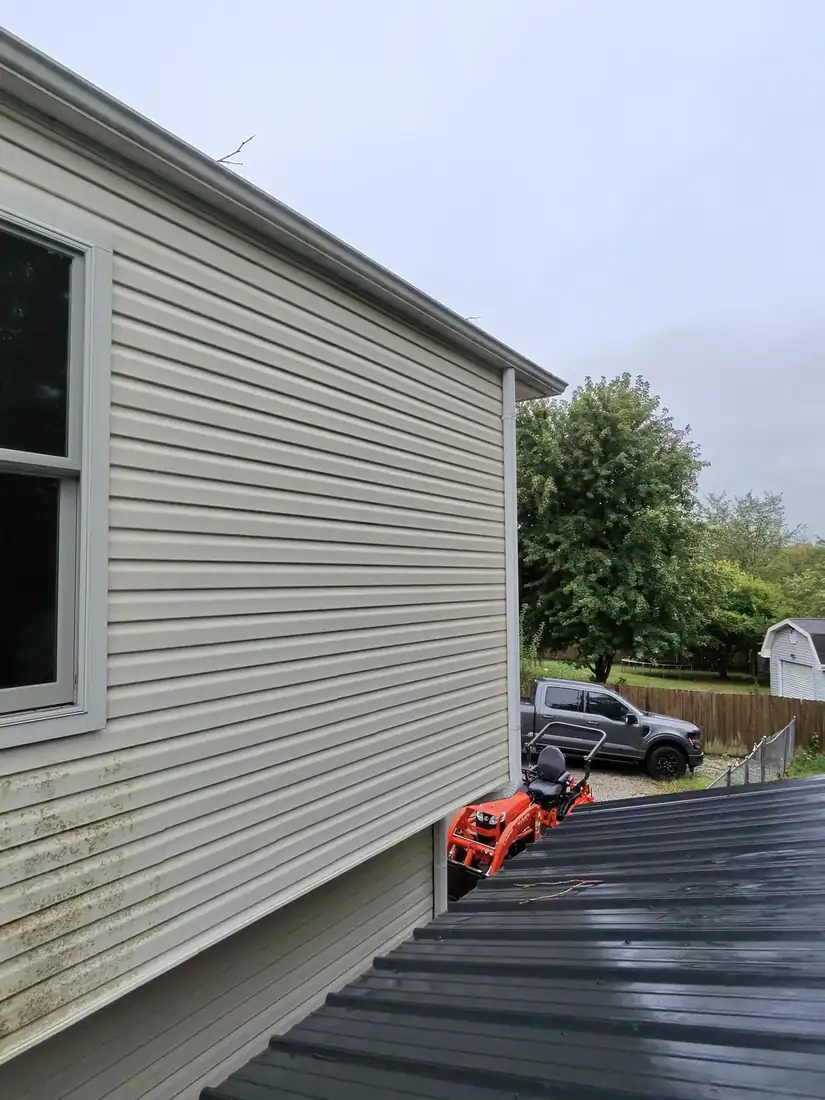 Clean gutters, trim and siding